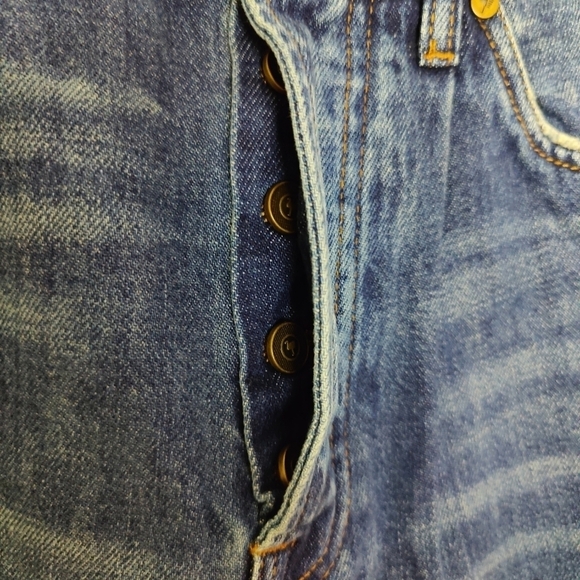 Sandrine Rose X Free People The Fred Destroyed Jean In Faded Blue Size 27 - Picture 8 of 12